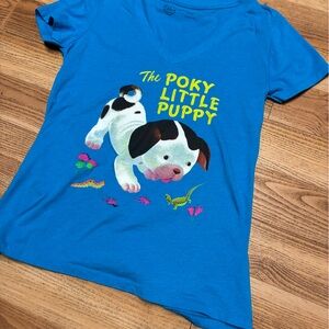 Out of Print Bright Blue pookie Puppy T-Shirt